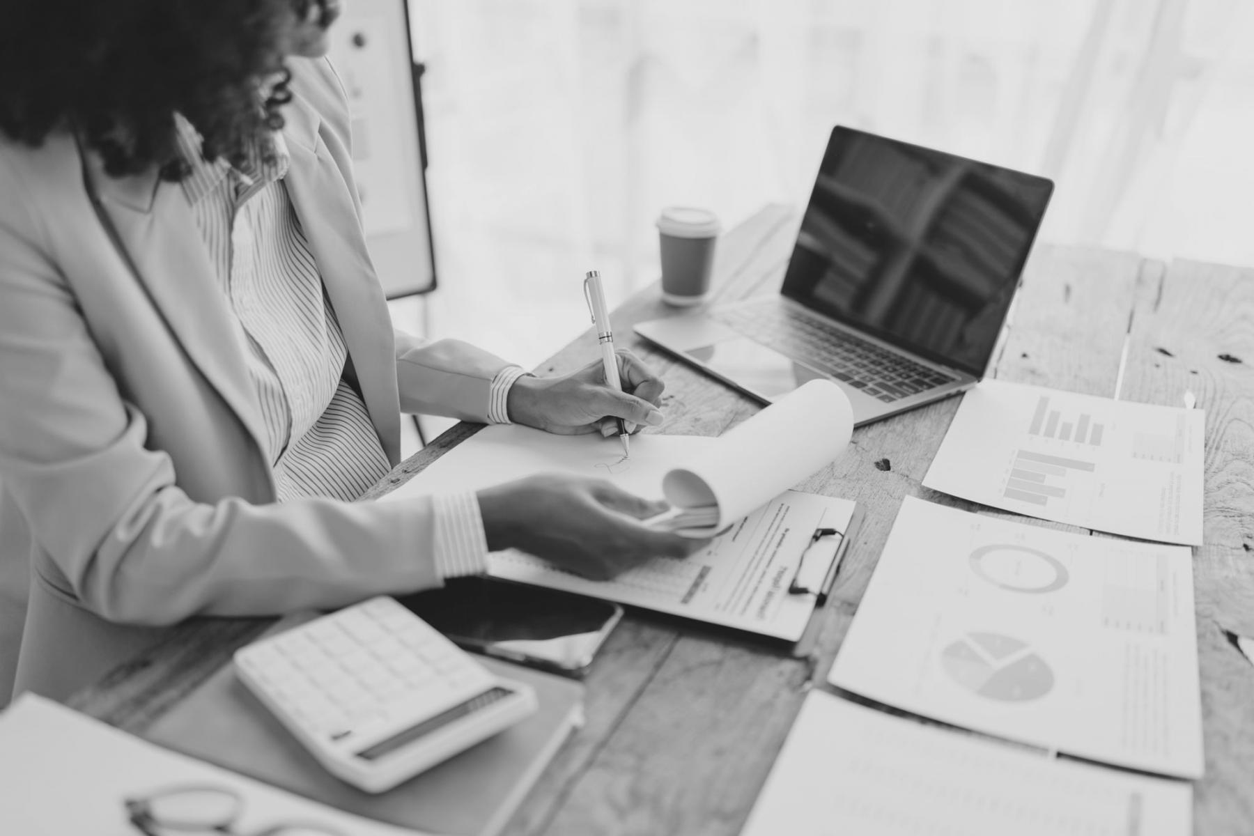 Reporter conducting field interview and gathering story information